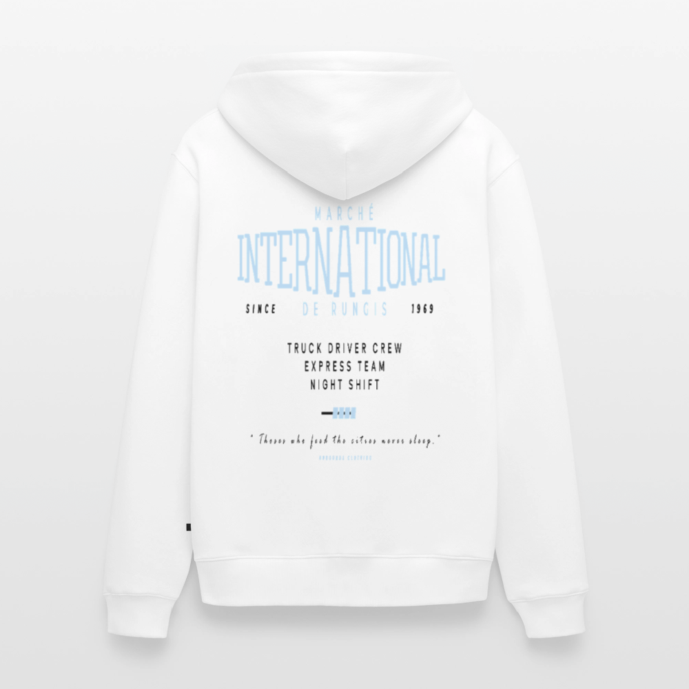 RUNGIS - Zipped Hoodie - white