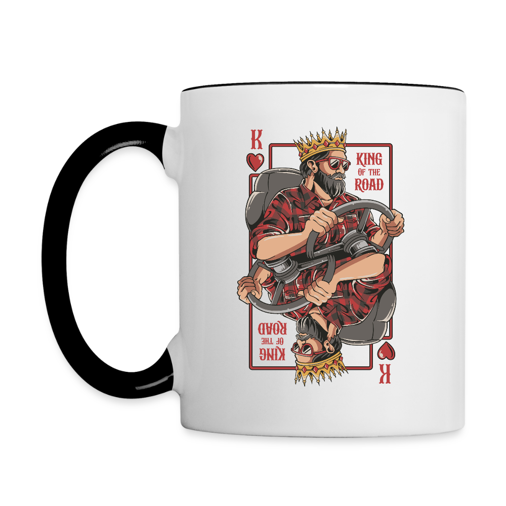 KIND OF THE ROAD - Bi-color Coffee Mug - white/black