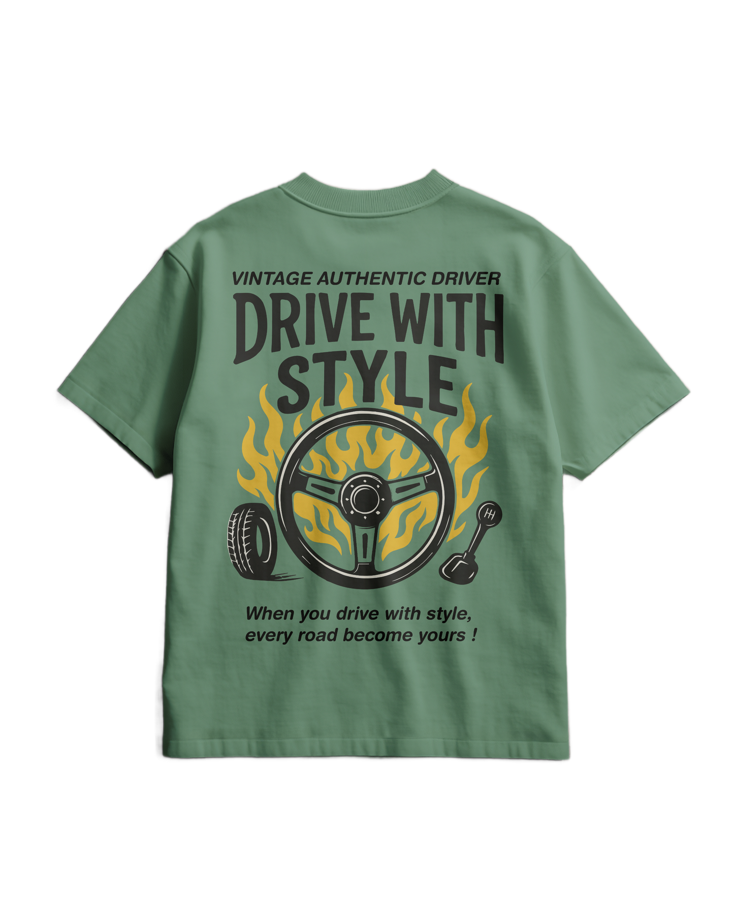 AUTHENTIC DRIVER - Heavy T-shirt