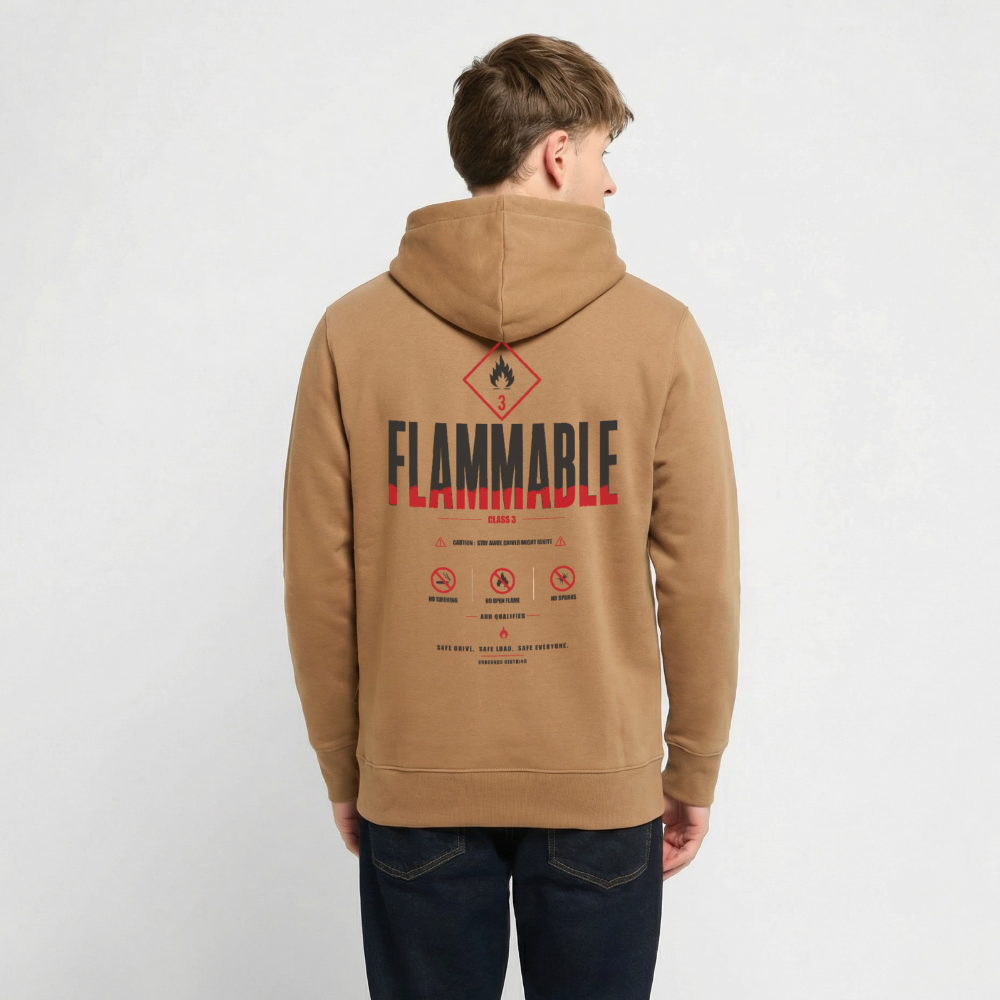 FLAMMABLE ADR V2 - Hoodie - latte