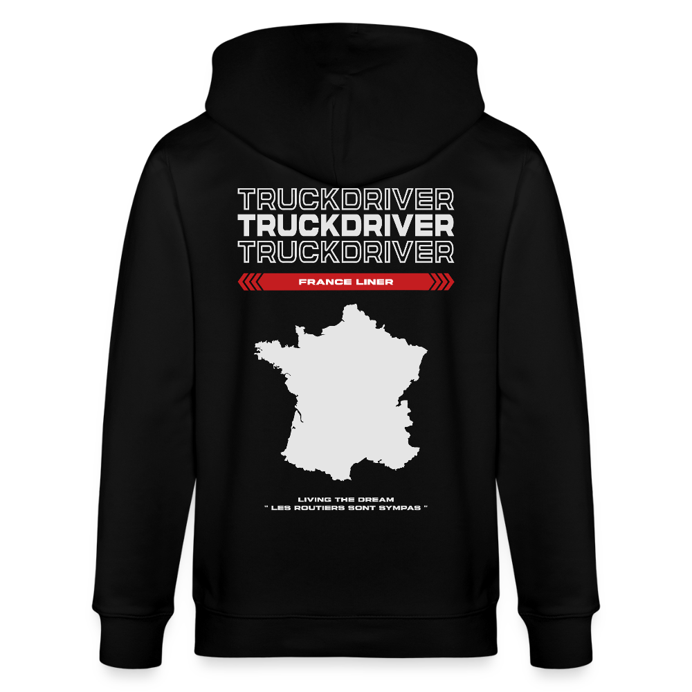 FRANCE Liner - Zipped Hoodie - black