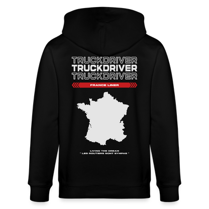 FRANCE Liner - Zipped Hoodie - black