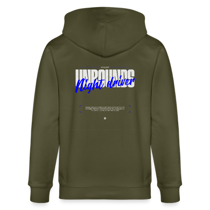 NIGHT DRIVER - Zipped Hoodie - khaki