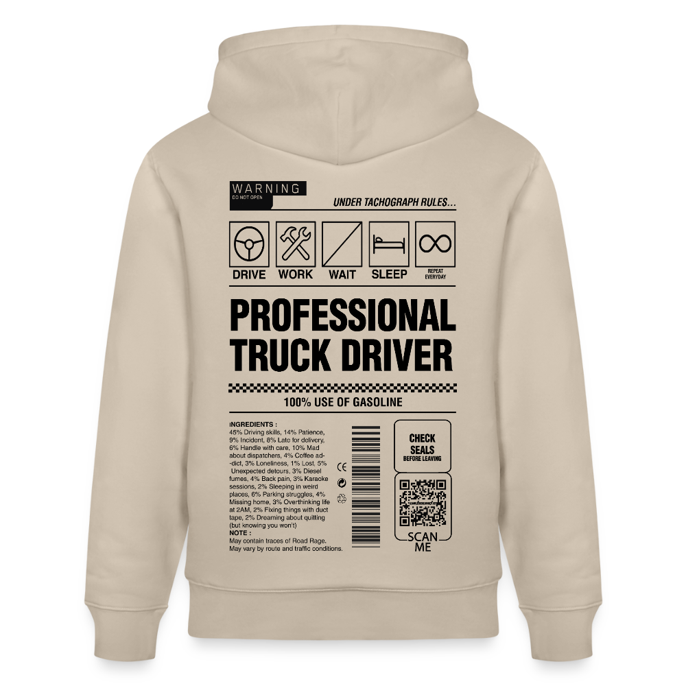 TRUCKER LABEL - Hoodie - beige