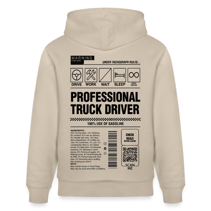 TRUCKER LABEL - Hoodie - beige