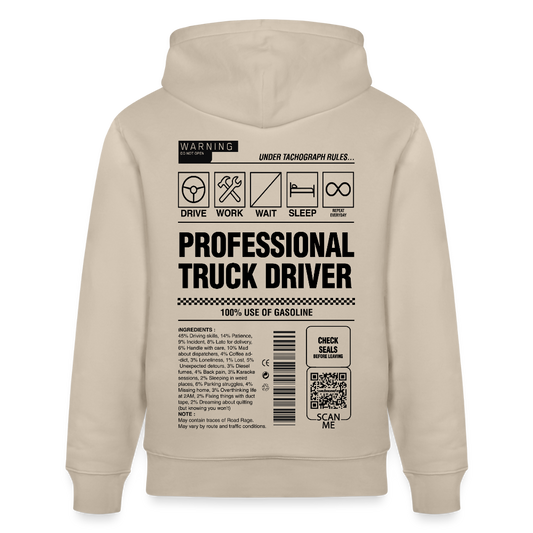 TRUCKER LABEL - Hoodie - beige