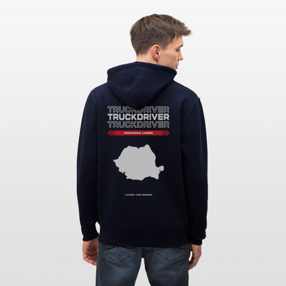 ROMANIA Liner - Zipped Hoodie - navy