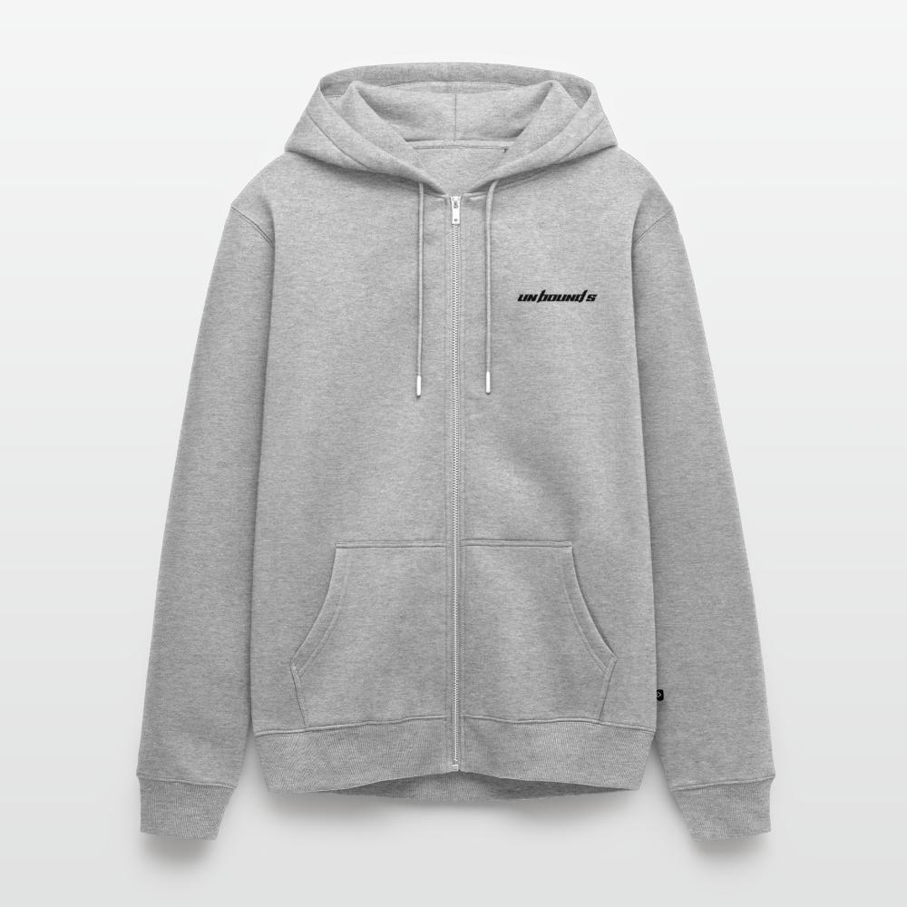 GOING NORTH - Zipped Hoodie - heather grey