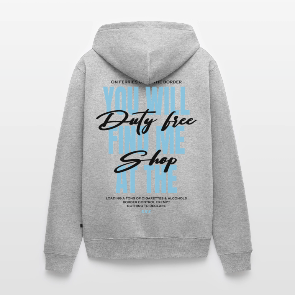DUTY FREE - Zipped Hoodie - heather grey