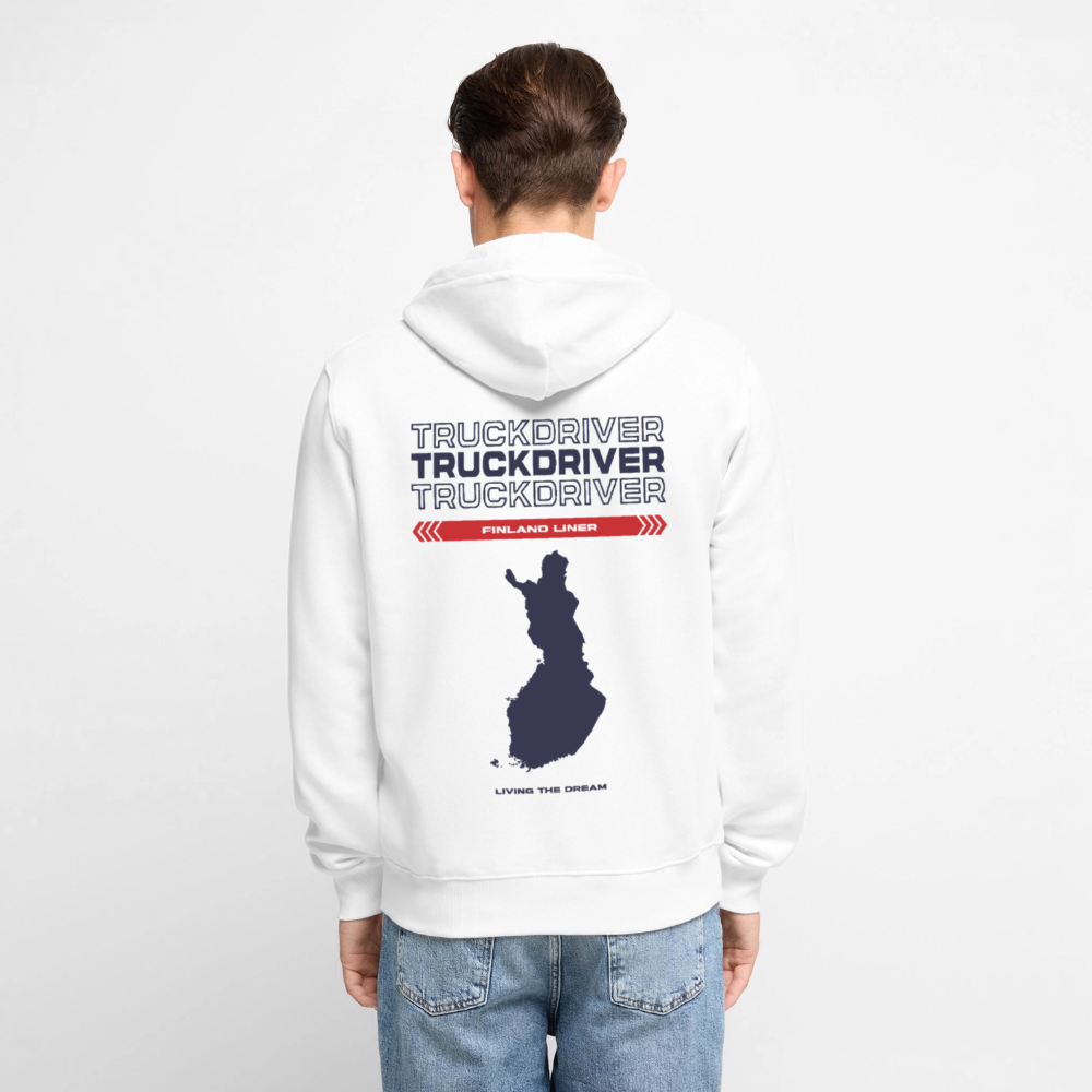 FINLAND Liner - Zipped Hoodie (White) - white