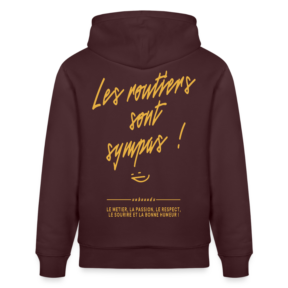 LES ROUTIERS SONT SYMPAS - Hoodie - maroon