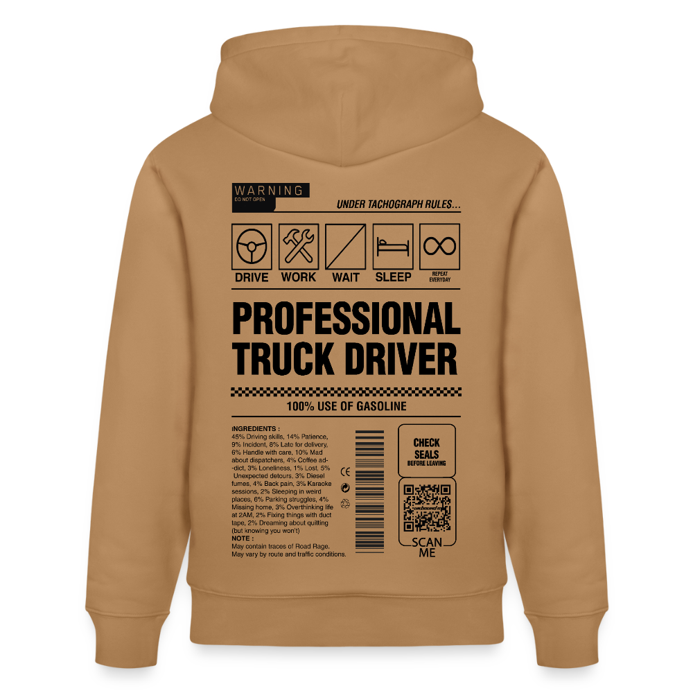 TRUCKER LABEL - Hoodie - latte