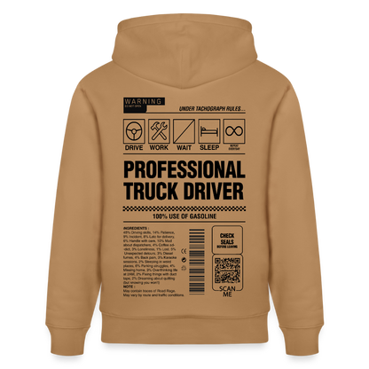 TRUCKER LABEL - Hoodie - latte