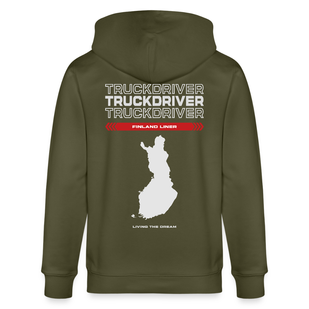 FINLAND Liner - Zipped Hoodie - khaki