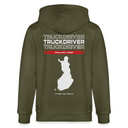 FINLAND Liner - Zipped Hoodie - khaki