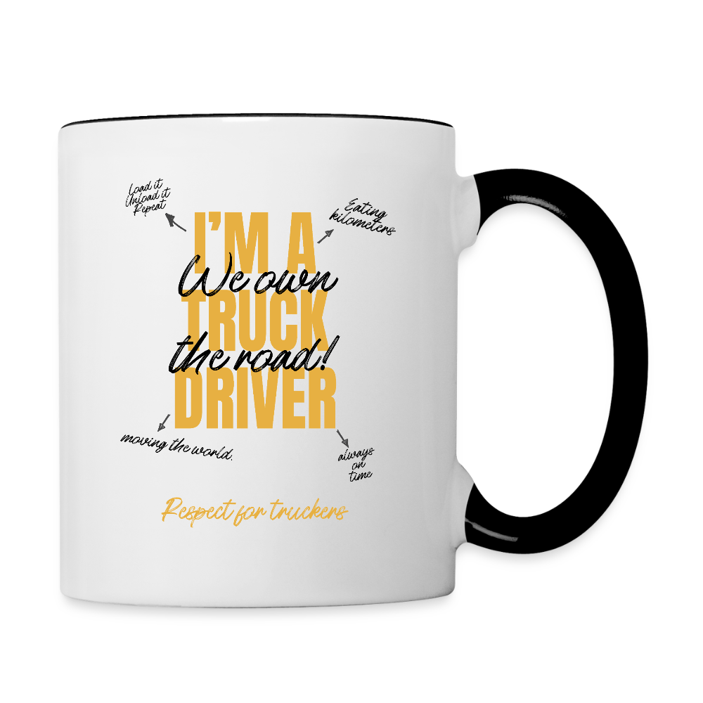 RESPECT TRUCKER - Coffee Mug - white/black