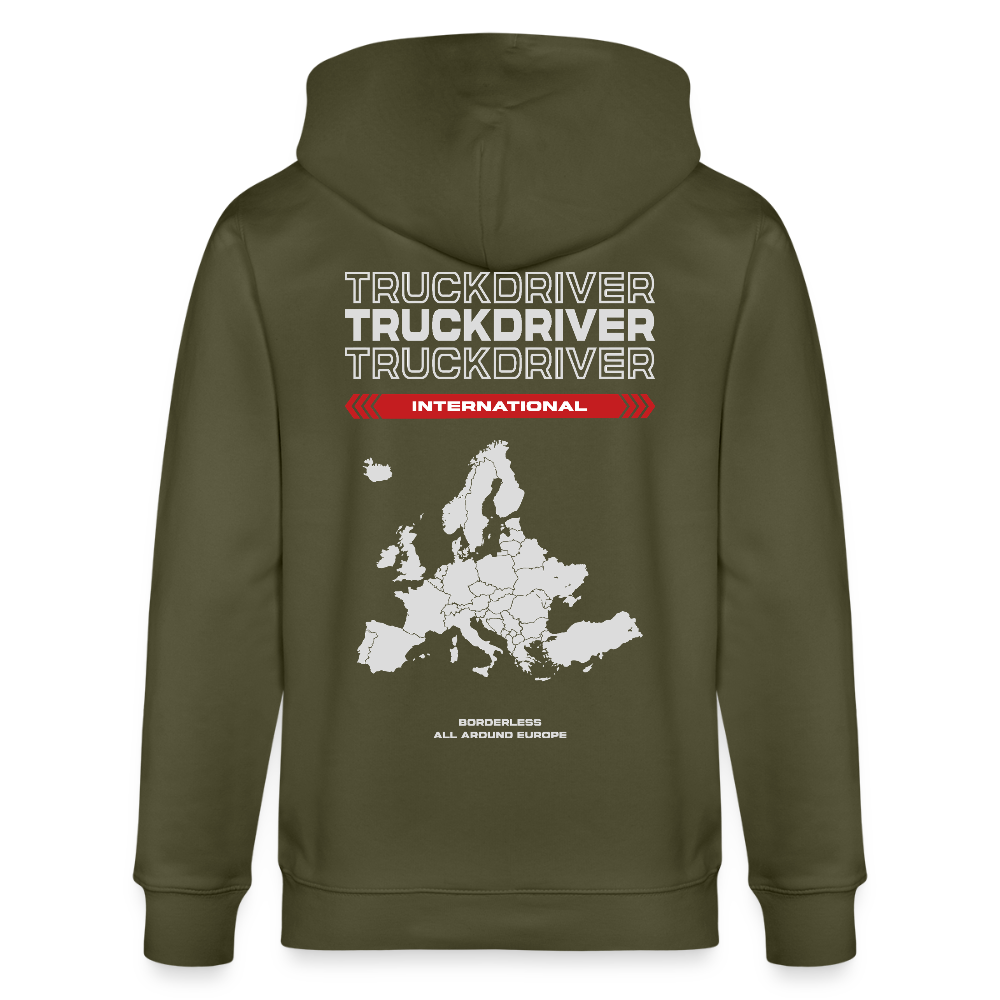 INTERNATIONAL Liner - Zipped Hoodie - khaki