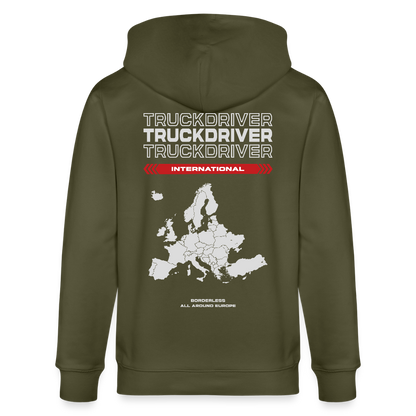 INTERNATIONAL Liner - Zipped Hoodie - khaki