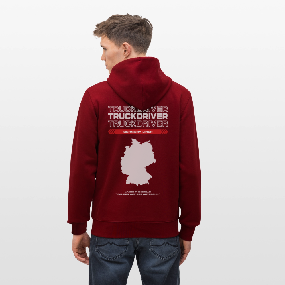 GERMANY Liner - Zipped Hoodie - burgundy