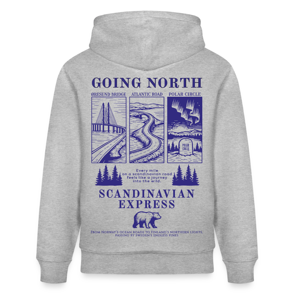 GOING NORTH - Hoodie - heather grey