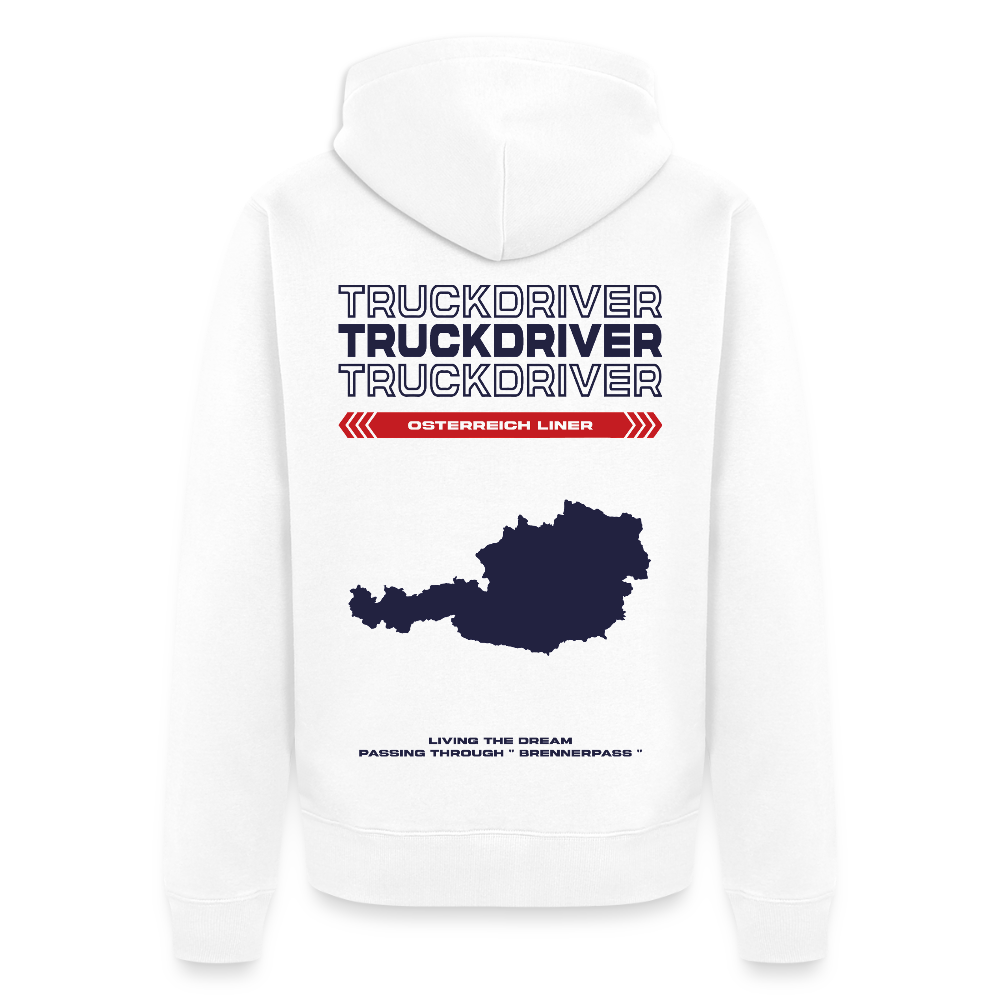 AUSTRIA Liner - Zipped Hoodie (White) - white