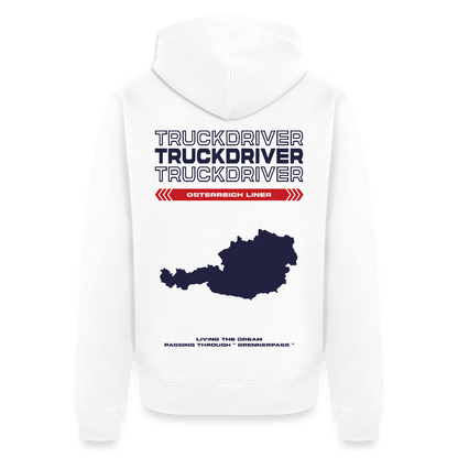 AUSTRIA Liner - Zipped Hoodie (White) - white