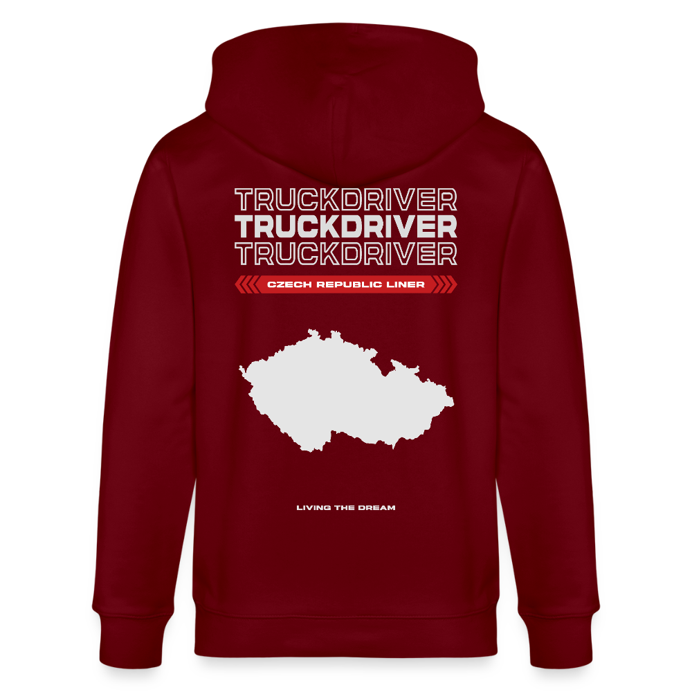 CZECH REPUBLIC Liner - Zipped Hoodie - burgundy