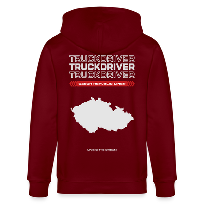 CZECH REPUBLIC Liner - Zipped Hoodie - burgundy