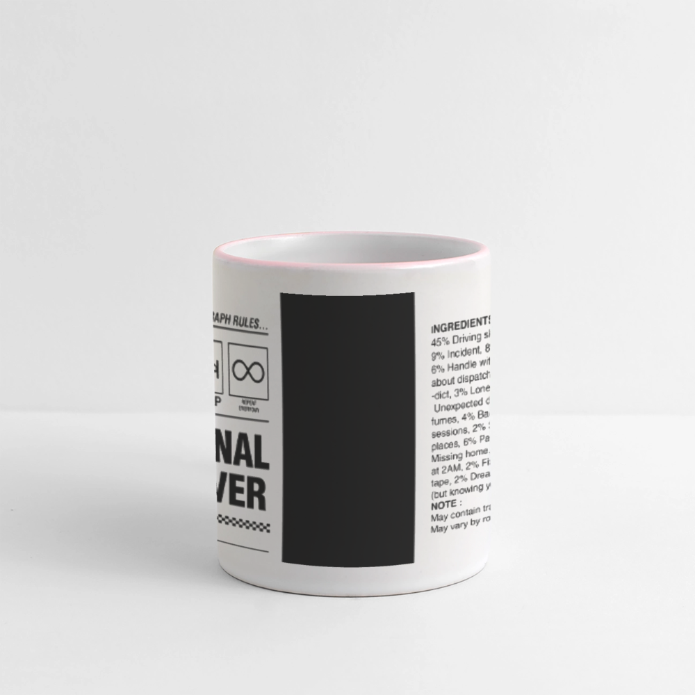 TRUCKER LABEL - Coffee Mug - white/pink