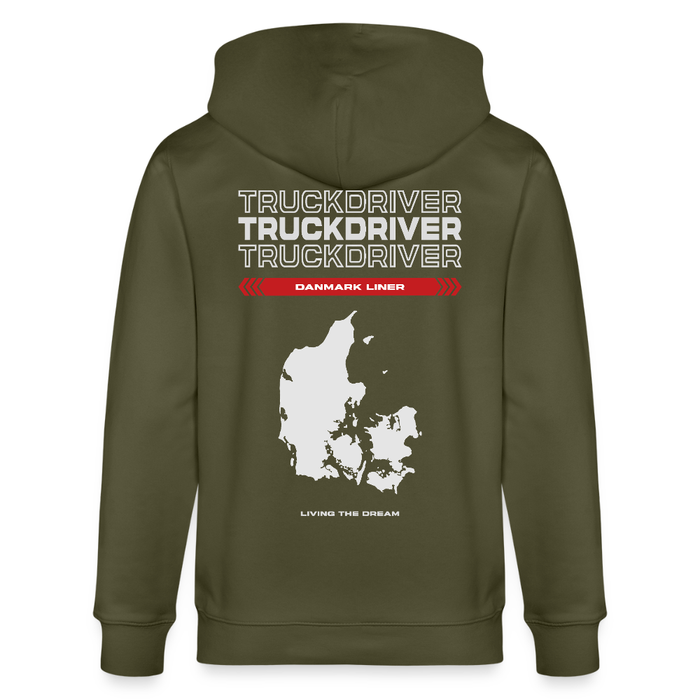 DANMARK Liner - Zipped Hoodie - khaki