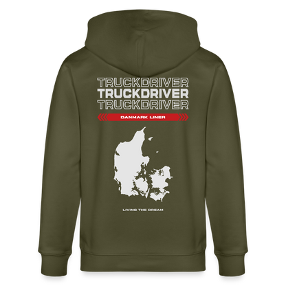 DANMARK Liner - Zipped Hoodie - khaki