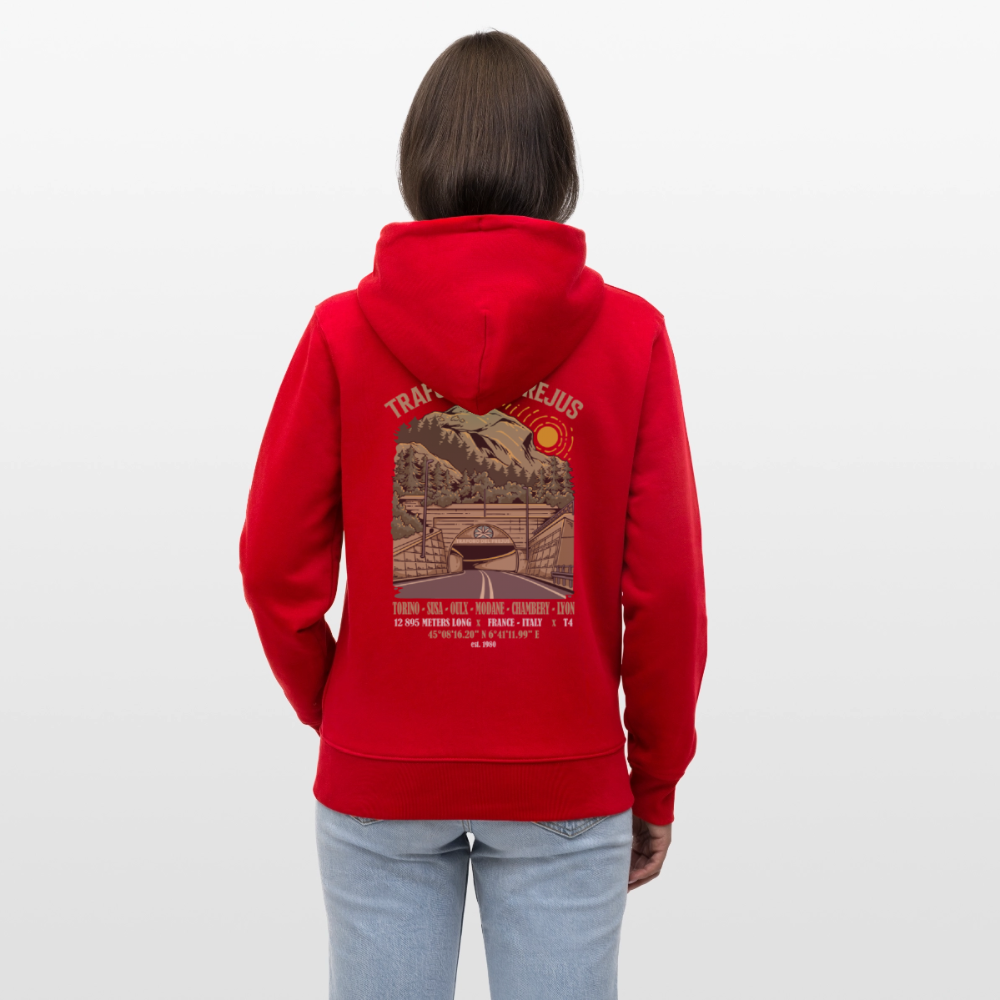 BEYOND FREJUS - Zipped Hoodie - red