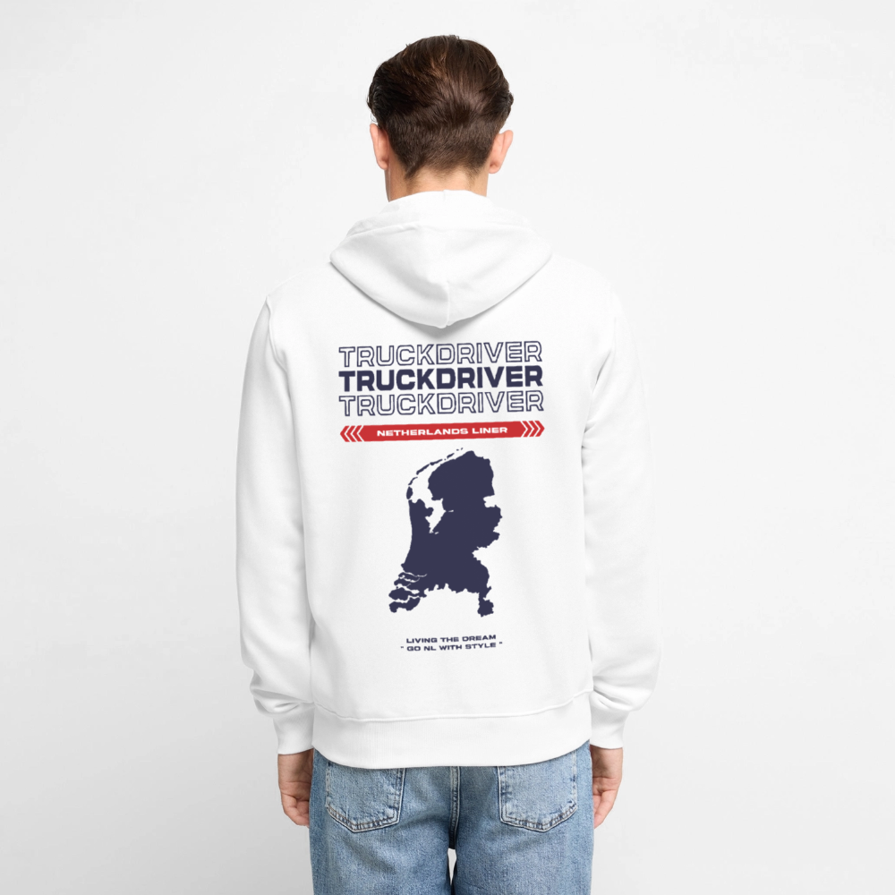 NETHERLANDS Liner - Zipped Hoodie (White) - white