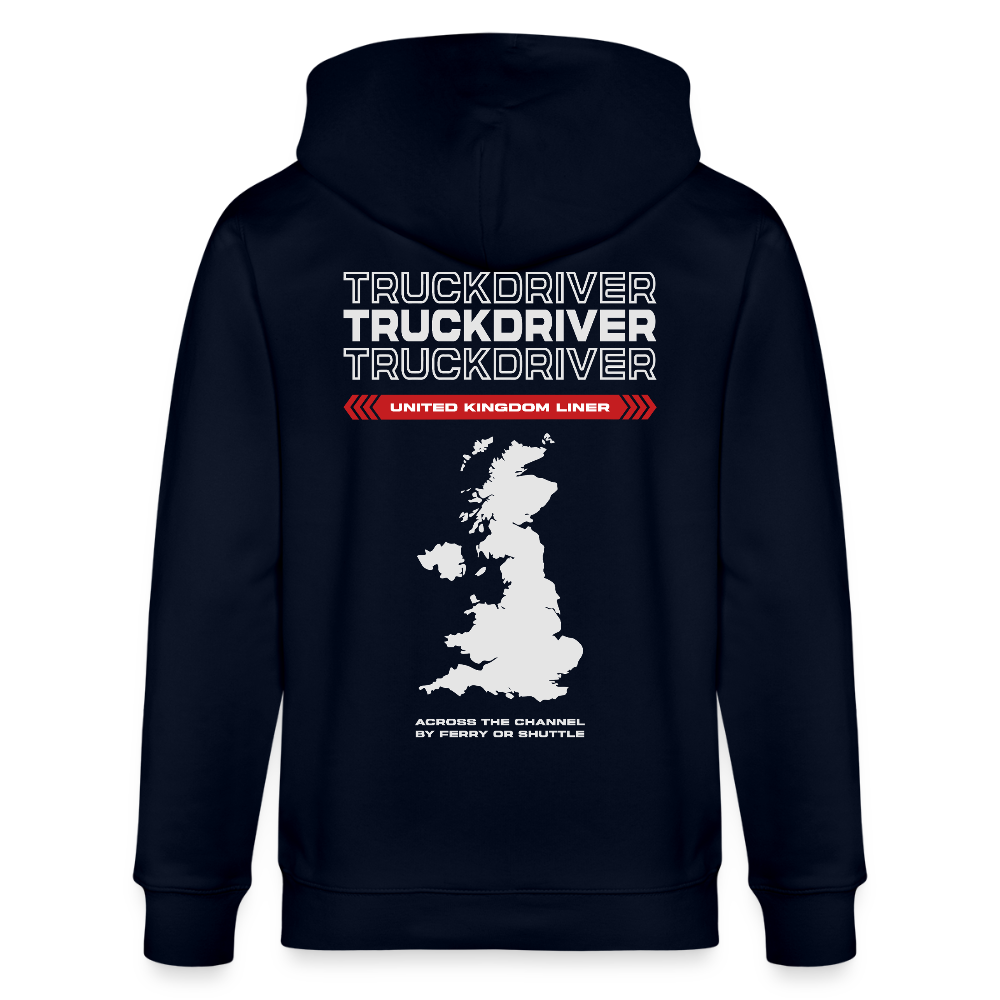 UK Liner - Zipped Hoodie - navy