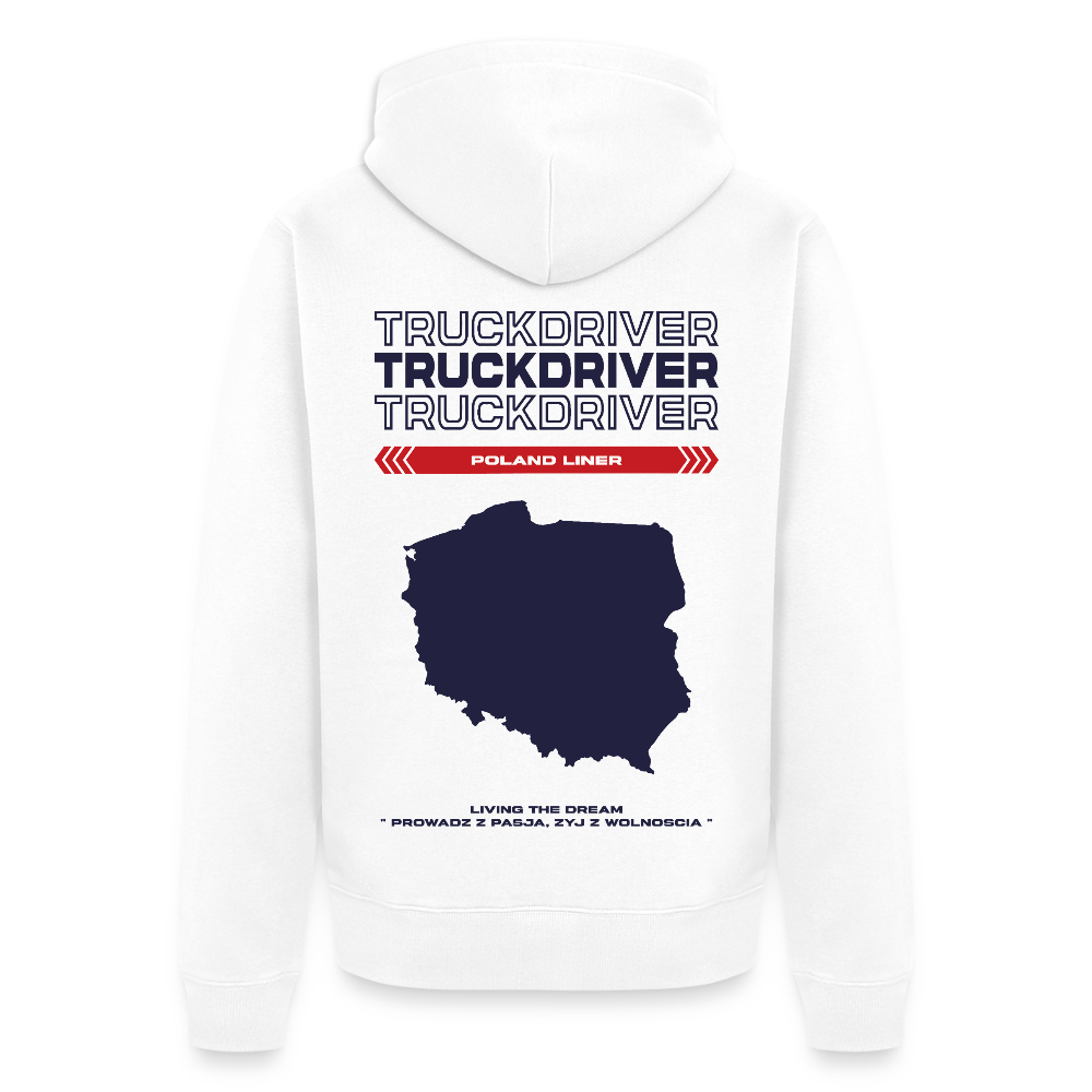 POLAND Liner - Zipped Hoodie (White) - white