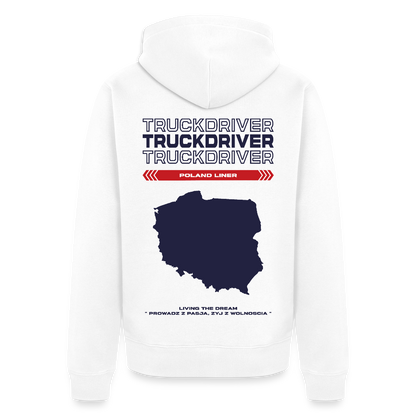 POLAND Liner - Zipped Hoodie (White) - white