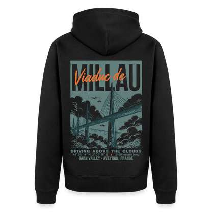 VIADUC DE MILLAU - Zipped Hoodie - black