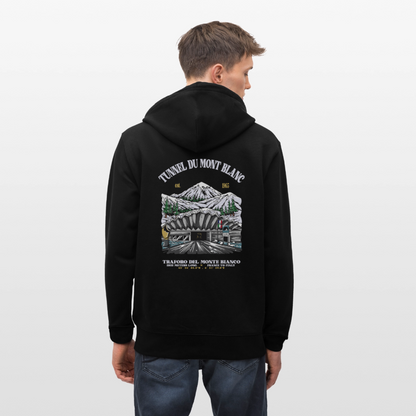 BEYOND MONT BLANC - Zipped Hoodie - black