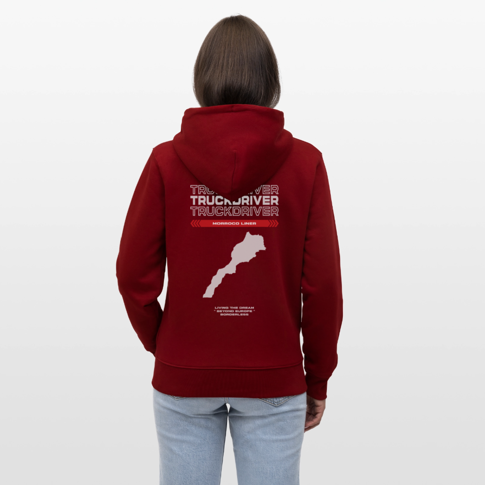 MORROCO Liner - Zipped Hoodie - burgundy