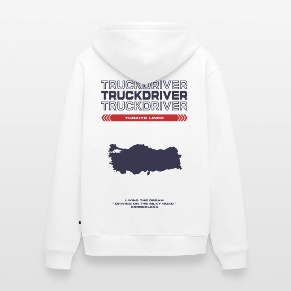 TURKIYE Liner - Zipped Hoodie (White) - white
