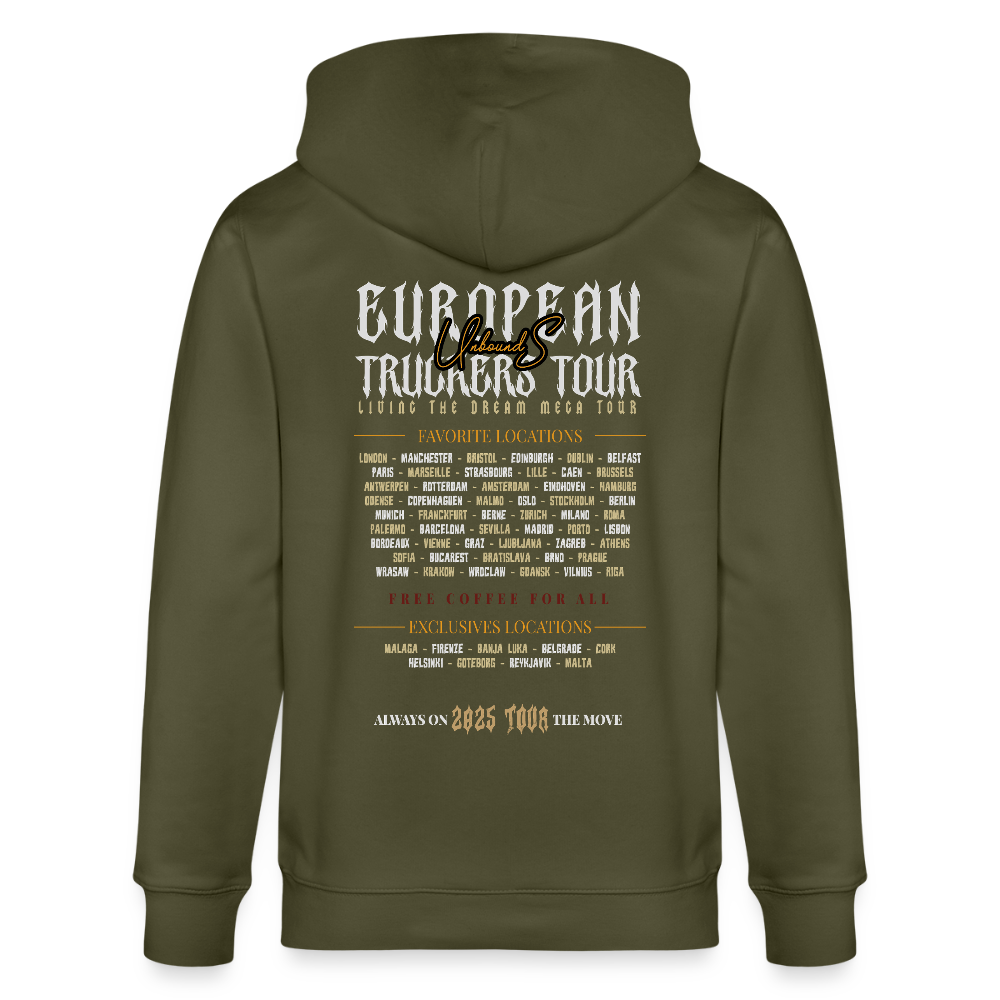 TRUCKER ON TOUR - Zipped Hoodie - khaki