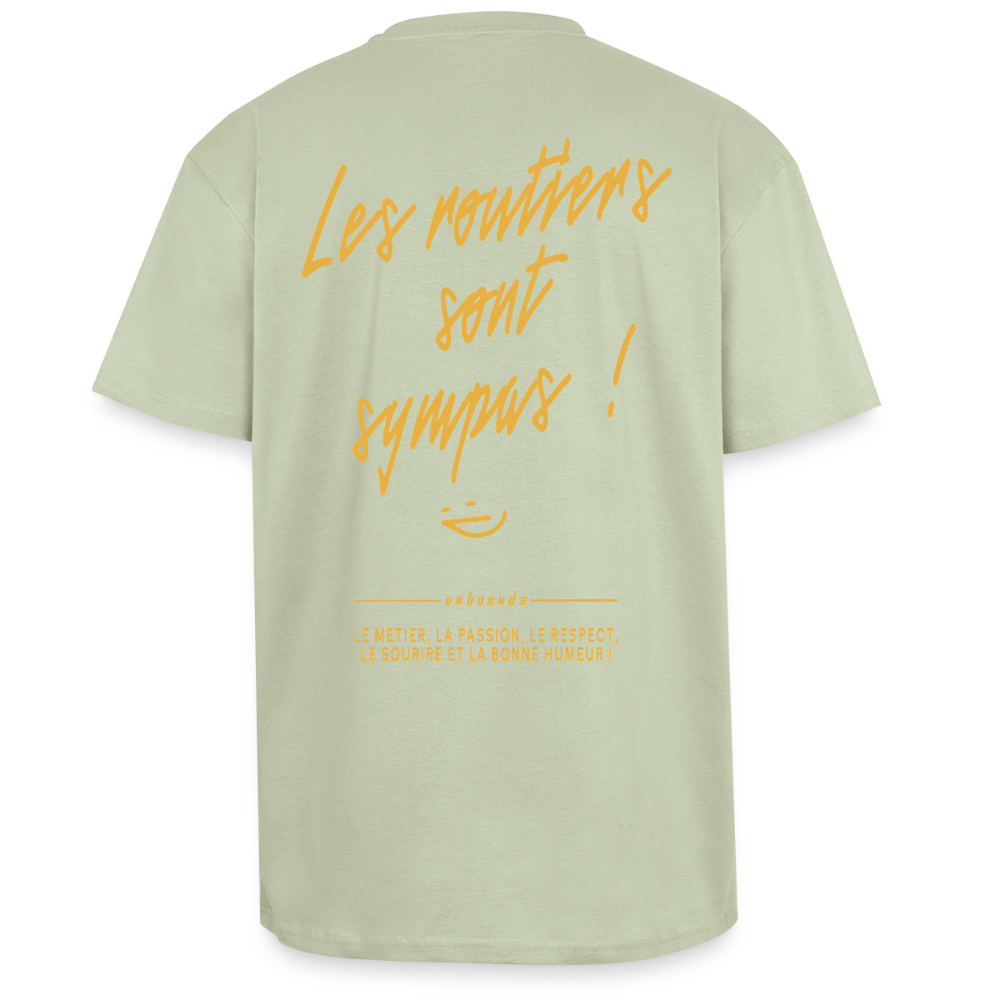 LES ROUTIERS SONT SYMPAS - T-shirt - soft salvia 