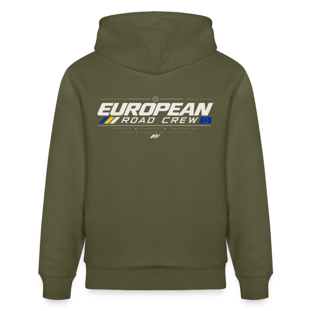 EUROPEAN ROAD CREW - Hoodie - khaki green