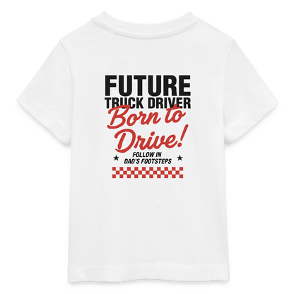 BORN TO DRIVE (DAD) - Baby T-shirt - white