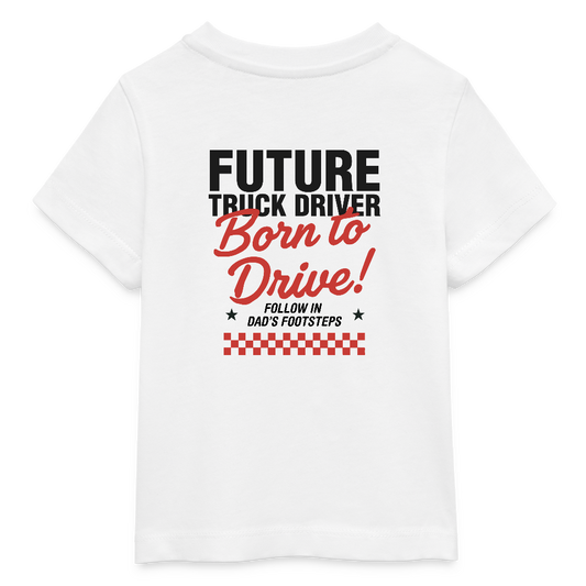 BORN TO DRIVE (DAD) - Baby T-shirt - white