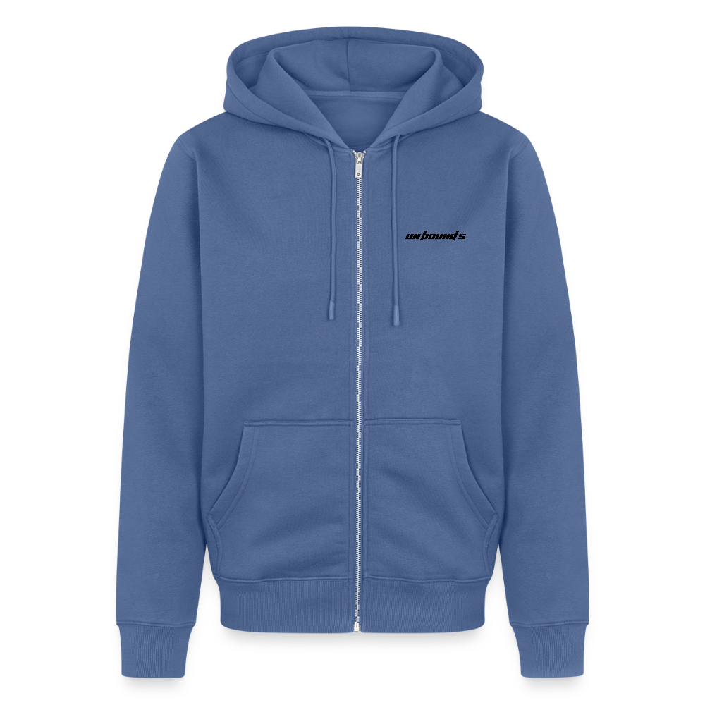 NETHERLANDS Liner - Zipped Hoodie (White) - stone blue