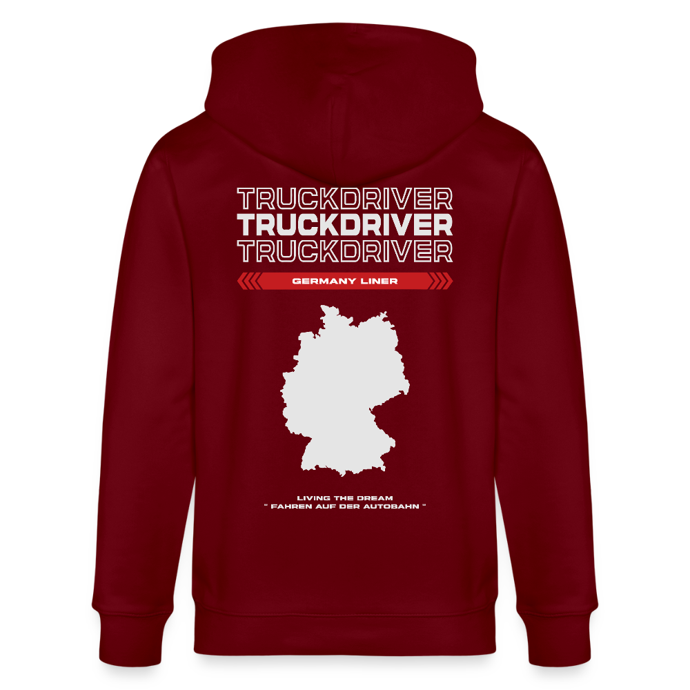 GERMANY Liner - Zipped Hoodie - burgundy