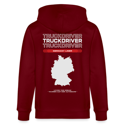 GERMANY Liner - Zipped Hoodie - burgundy