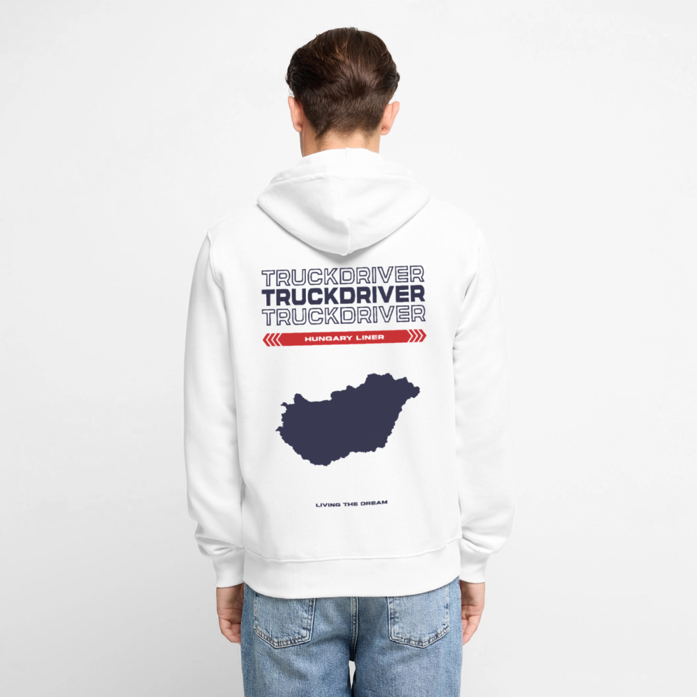 HUNGARY Liner - Zipped Hoodie (White) - white