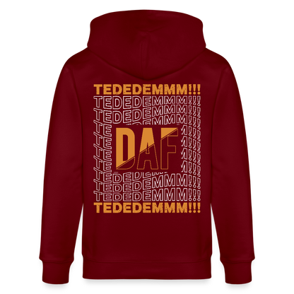 TEDEDEM - Zipped Hoodie - burgundy